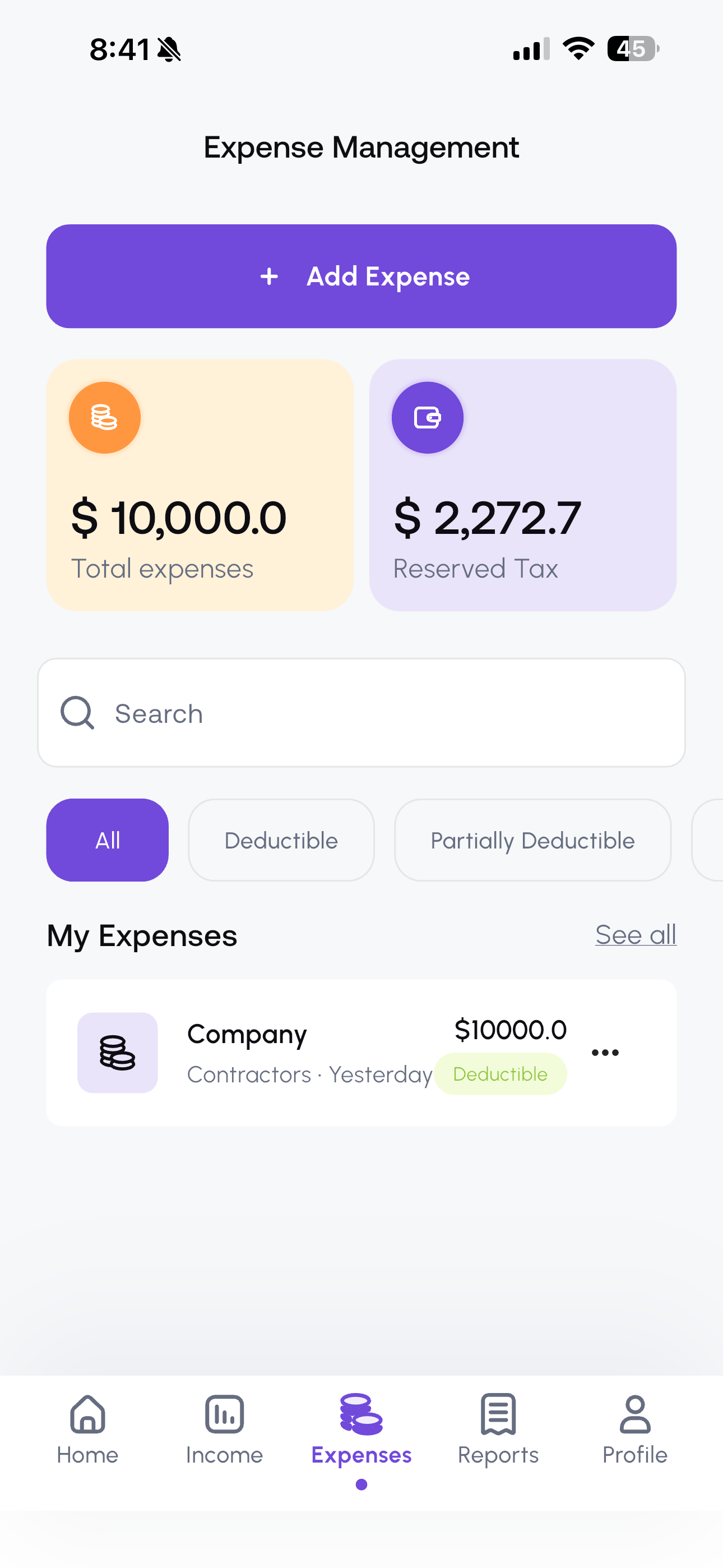 Expense management